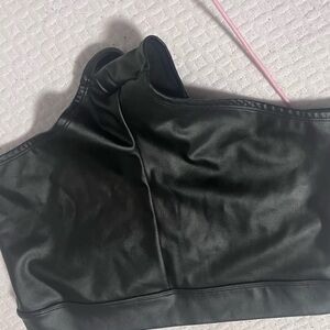 No Boundaries Black Faux Leather Women’s Shorts